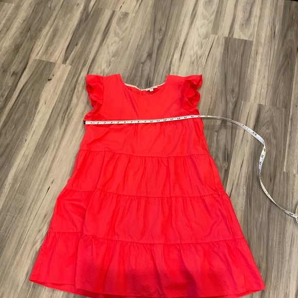 Womens casual red dress, cap sleeves, spring summer, size small NWOT - Picture 4 of 9